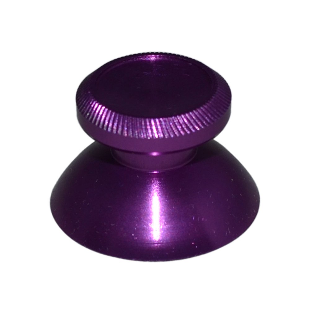Cinpel Replacement Metal Analog Thumb Grips Joystick Cap for PlayStation PS4 Controller Purple