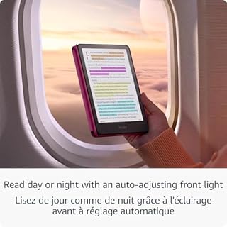 Kindle Colorsoft édition Signature d'Amazon (32 Go), avec un écran couleur, un éclairage avant à réglage automatique, la recharge sans fil et une batterie à longue autonomie, noir métallique