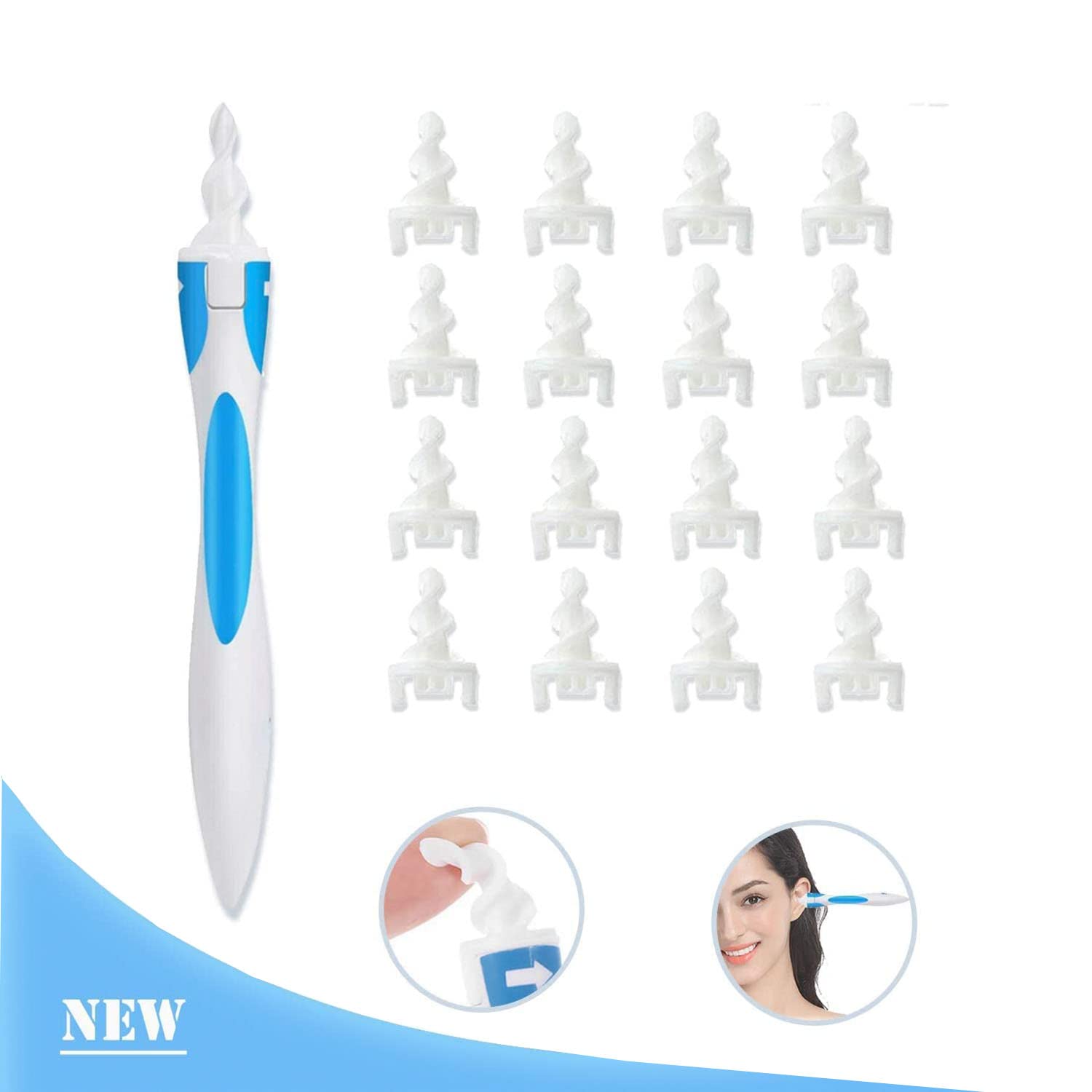 Buy Q Grips Ear Wax Removal Spiral,Earwax Remover Silicone,Safe Ear