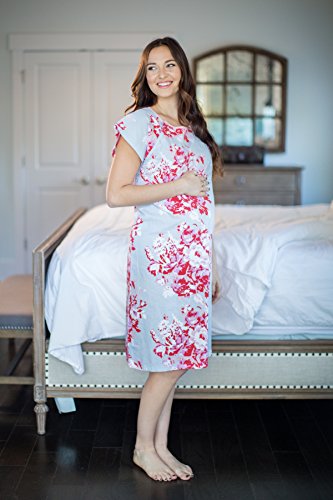 Gownies - Designer Hospital Patient Gown, 100% Cotton, Hospital Stay (XXL Size 16-22, Mae)