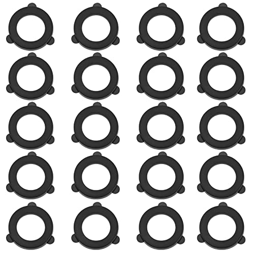 VGOL 50PCS Garden Hose Washers Rubber Gaskets Seals Replacement Tap Sealing Rings for All Standard 1/2 Inch Garden Hose Fittings Black