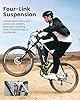 isinwheel M50 Electric Bike for Adults 27.5"×2.3" ebike with 13Ah Removable Battery, Four-Link Suspension, 130 Lux Headlight, USB Charging Port, 20 mph Electric Mountain Bike with Cruise Control #1