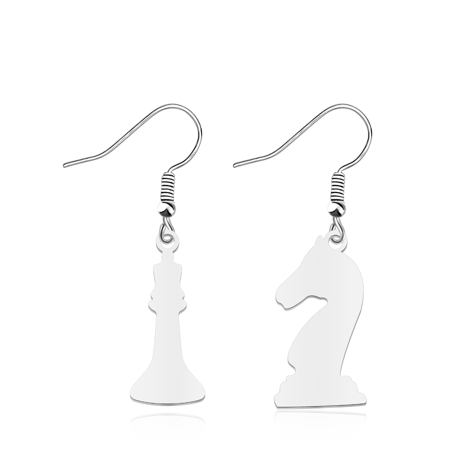 CYTING Chess Game Lover Gift Chess Stainless Steel Earrings Board Game Gift Chess Player Inspired jewelry