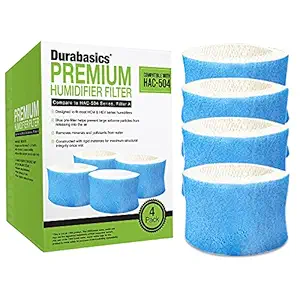 Durabasics 4 Pack of Premium Humidifier Filters - Compatible with Honeywell Humidifier Filter HAC-504, HAC-504AW & Honeywell Filter A - Replacement for Honeywell Humidifier Filters Replacement Filters