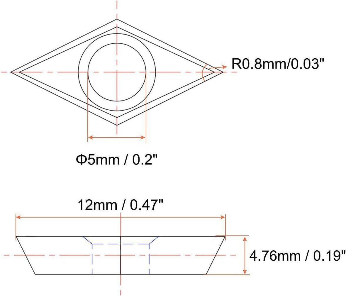 Toolparts And Accessories 2Pcs Carbide Turning Inserts SNMG120408-MA CNC Lathe Indexable For Holder (#CN#130824-09295)