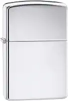 (Classic, High Polish Chrome) - Zippo Lighter - High Polished Chrome Windproof Lighter