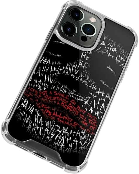 Skinit Clear Phone Case Compatible with iPhone 15 Pro Max - Officially Licensed DC Comics The Joker Put a Smile On That Face Design