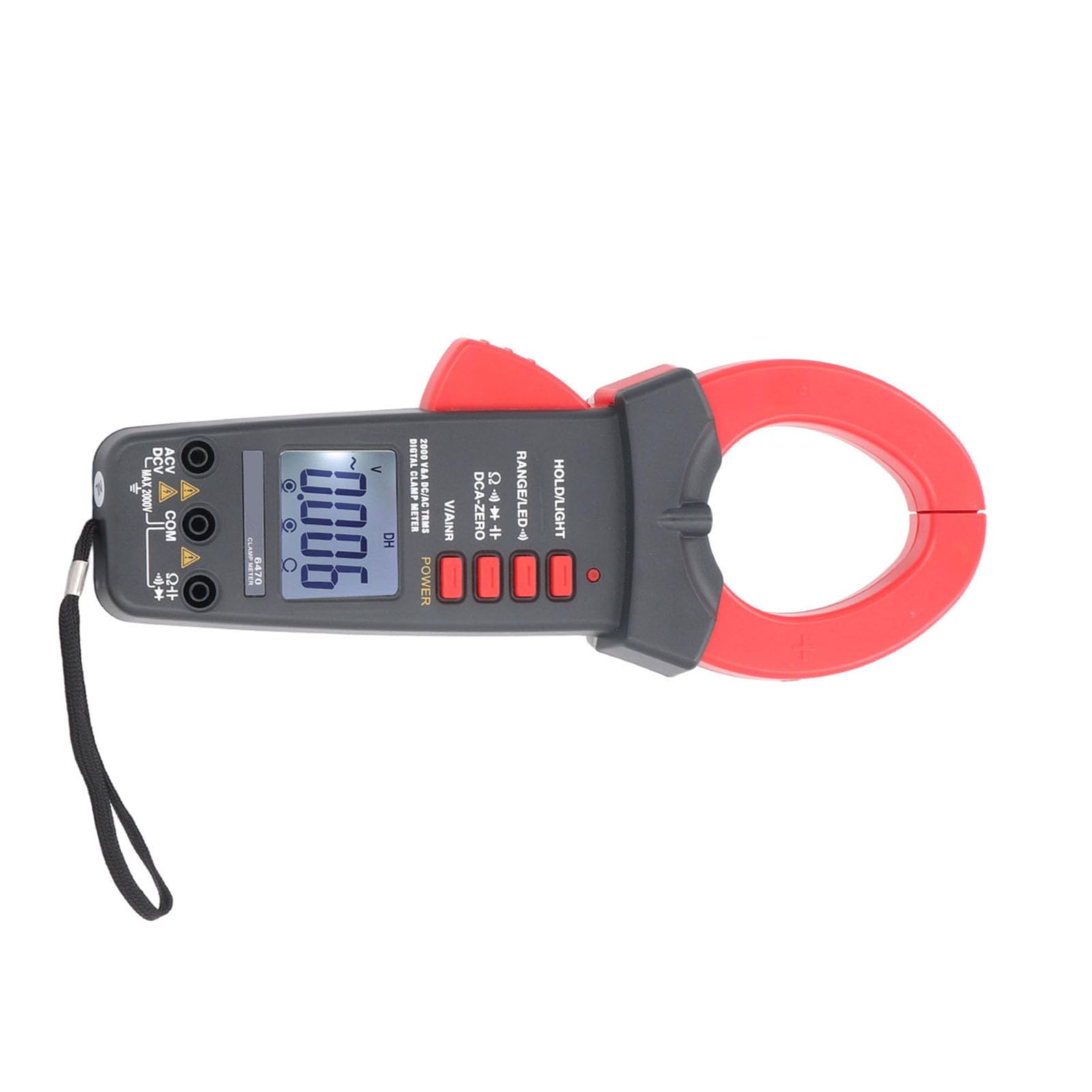 FTVOGUE Miernik Cęgowy Multimetr ABS Cyfrowy Multimetr Cęgowy 1999 Liczba 55 Mm Szczęka 32°F do 104°F Tester Rezystancji Napięcia Prądu Stałego AC dla Elektryków Naprawa Domu