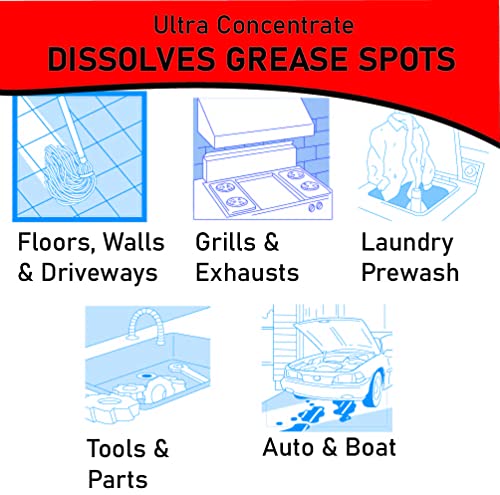 Oil Eater Original 32 Oz Cleaner/Degreaser - Dissolve Grease Oil And Heavy-Duty Stains #TOP4