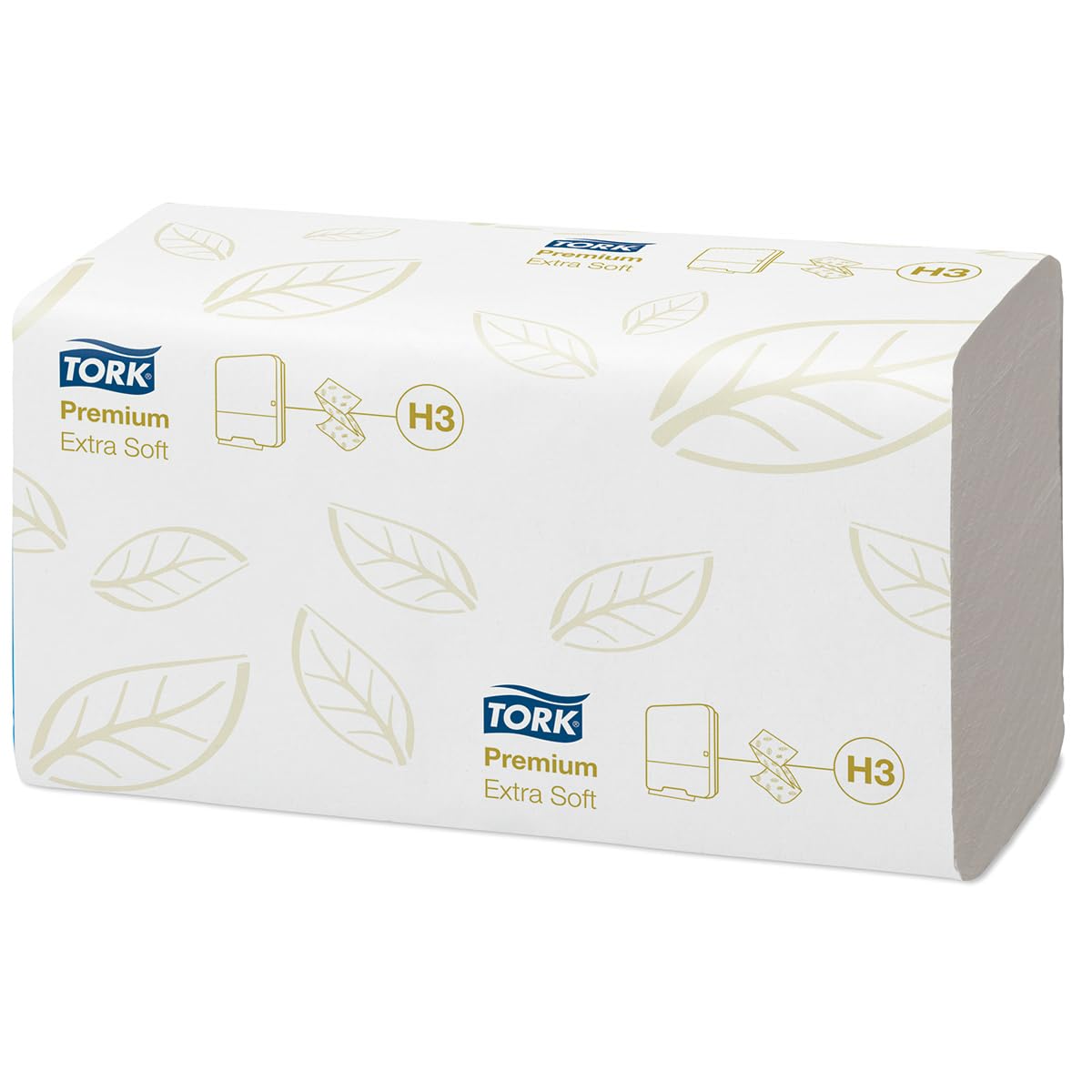 Tork 100278 Extra weiches Z-Falt-Handtuch, 2-lagig, Weiß, H3 Premium