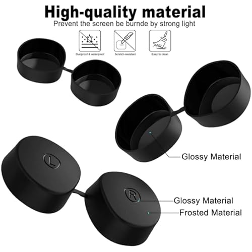 Capa protetora de lente de silicone VR para substituição com capa protetora de lente de silicone par