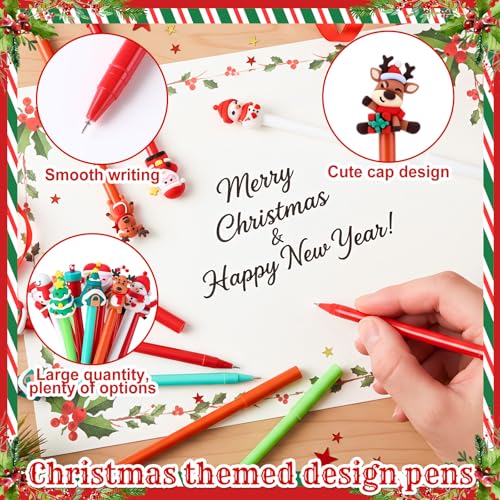 Fainne 200 bolígrafos de tinta gel Navidad miniatura 3