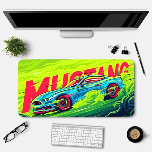 Image of Extended Gaming Mouse Pad for Desk (23x11.5 Inch) - Large Mouse Pad for Office & Home | Non-Slip Rubber Base, Smooth Surface Desk Mat for Laptop, Keyboard & Mouse (Sports Car Edition) (Print 5)