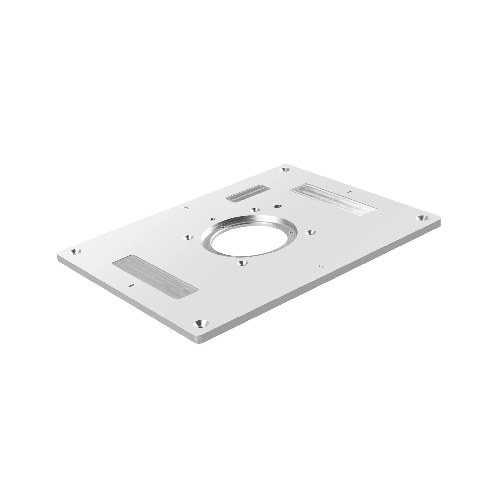 Uniwersalna Wielofunkcyjna Elektryczna Frezarka Do Drewna Przycinania Flip Plate Prowadnica Stołu Router Wkładka Płytka Obróbki Precyzja, Odporność Na ZużYcie(Black)