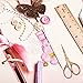 SIXQJZML 1 Pack Antique Vintage Style Scissors Cutter Cutting Embroidery Cross Stitch Sewing Tool - Rose Gold Small Scissors For Office Kids Pack Bulk (MINI 3.6