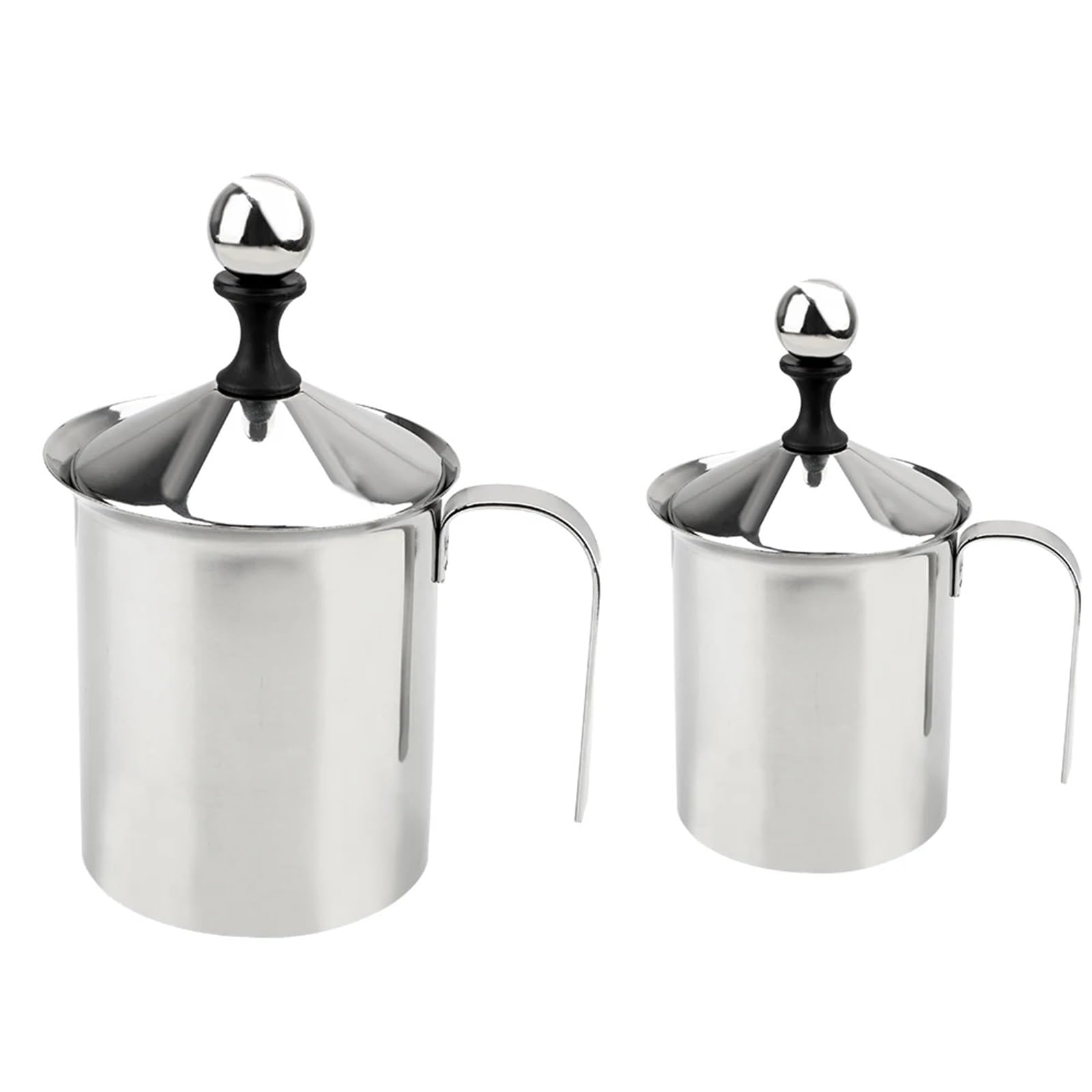 Espumador de leche de acero inoxidable para preparar cafés cremosos en tu cocina de 400ml