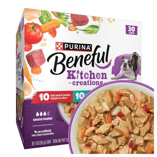 Purina Beneful Kitchen Creations With Beef, Chicken, or Lamb Wet Dog Food Variety Pack - (Pack of 30) 3 oz. Cans