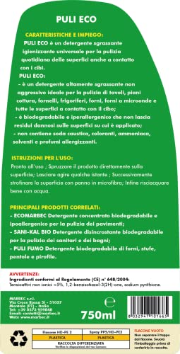 MARBEC PULI ECO 750ML Detergente igienizzante
