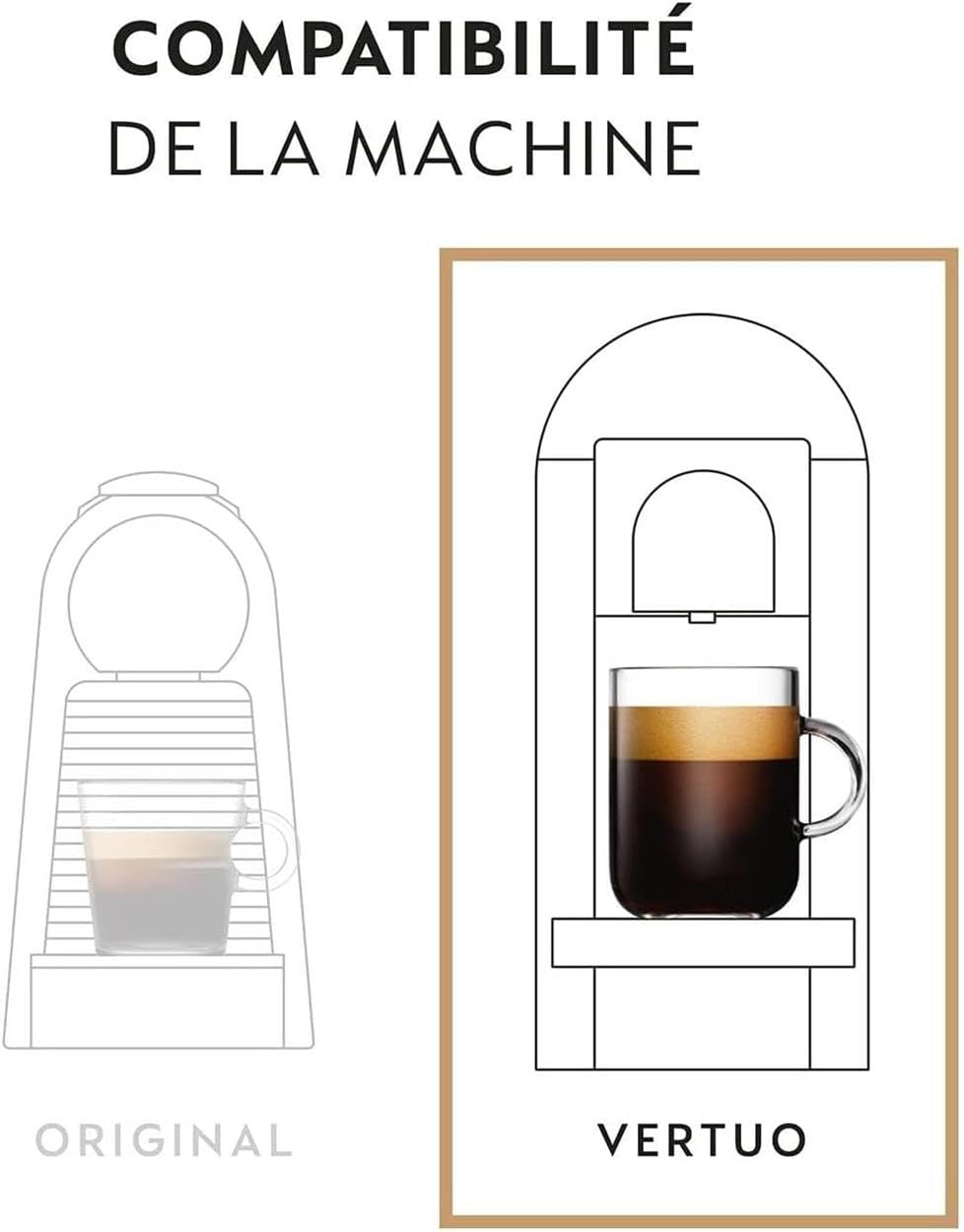 Nespresso Vertuo - Bundle 50 Capsules de Café - Espresso, Torréfaction Moyenne, Intense - 10x Orafio, 10x Altissio, 10x Diavolito, 10x Voltesso, 10x Ristretto
