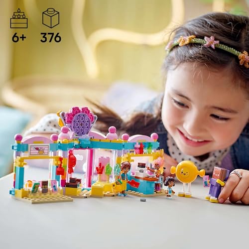 Image of LEGO Friends Heartlake City Candy Store Pretend-Play Set, Role-Play Toy 42649 Building Blocks Toys for 6+ Gift for Boys and Girls