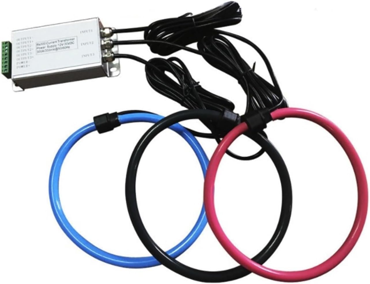 Sensor Transformador De Corriente De Núcleo Dividido Sensor De Corriente Bobinas Rogowski Bobinas Flexibles Rogowski 10a-200ka con Salida De 0.33v 0.5v 1a 4-20ma, 10ka 0-5vac 21cm