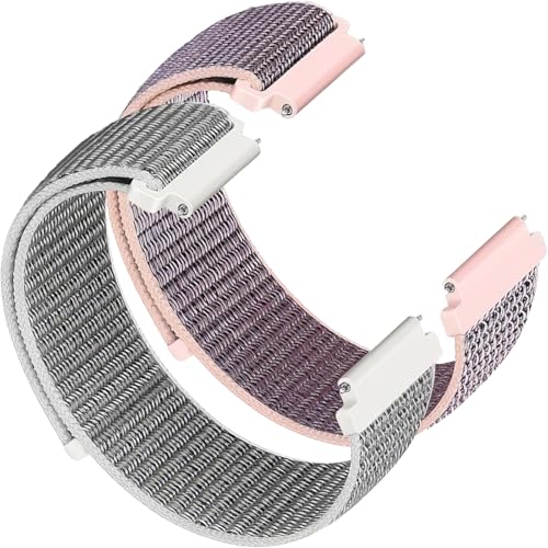 OUTPUTBT Nylon Cinturino 20mm per BANLVS G35 per Cinturino ENOMIR ID208 Cinturini per IOWOD0 R3Pro/R8Pro,RUIMEN G20,NAIXUES S53,AGP LW31,Jugeman/uaue Q23,HUAKUA G20,RIVERSONG MOTIVE 3