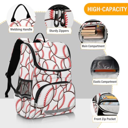 ZAZYXTJ Baseball School Kids Backpack with Reflective Strip by ZAZYXTJ - Used condition - Image 4