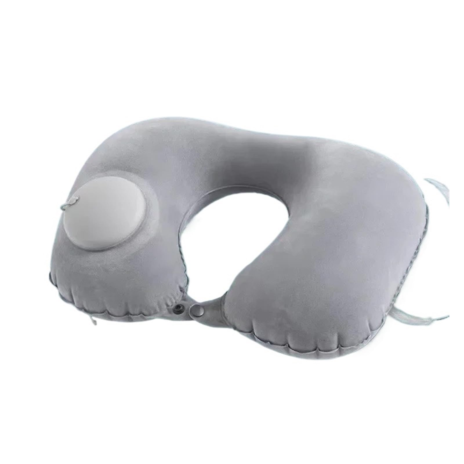 WWYYZAYC Inflatable Travel Pillow Portable Neck Support Cushion Comfortable Sleeping Press to inflate pillow(Grey-A)