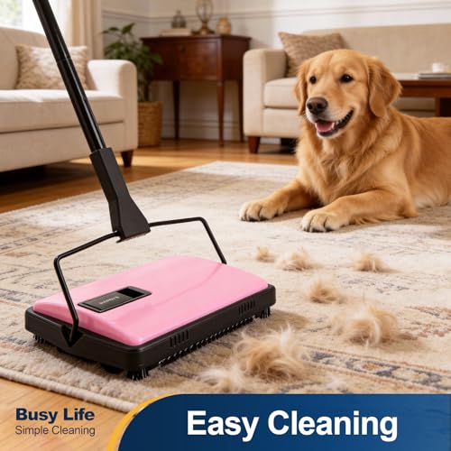 Image of Yocada Manual Carpet Sweeper Cleaner Household Sweeper with Extra Brush