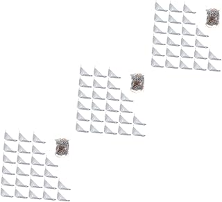 ULTECHNOVO 72 Pcs Box Corner Code Metal Safety Guard Box Corner Cabinet Corner Protectors Cabinet Bumpers Metal Corner Brackets L Brackets Heavy Duty Corner Brace Corner Shelf Bracket White