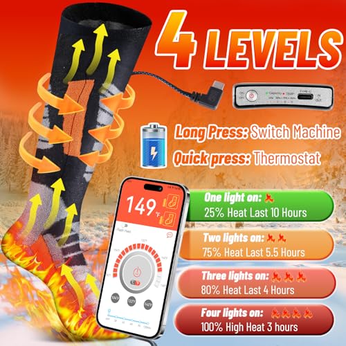 Diowner SK-01 5000Mah Rechargeable Heated Socks thumb #1
