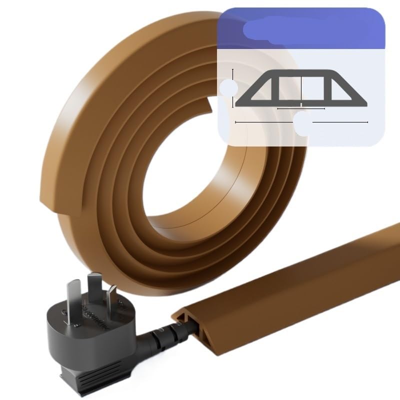Canalina Passacavi,Passacavi Pavimento Protezione for cavi da pavimento Protezione for cavi da pavimento Protezione for cavi di alimentazione autoadesiva Estensione for cavi in ​​silicone Proteggi i f