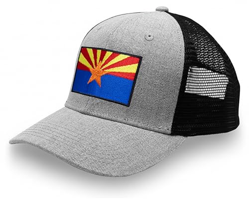 Image of International Tie State Hat for Men and Women, Adjustable Snapback Trucker Baseball Cap with Embroidered Patch