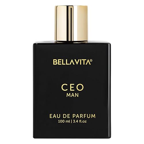 Bella Vita Organic CEO MAN Eau De Parfum Perfume de oficina para hombre con notas duraderas de Tonka y Agarwood Fragancia de lujo premium para
