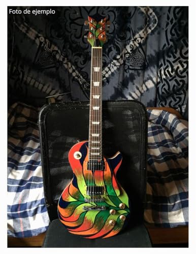 Miniatura 6 de Rocktile Kit Guitarra Eléctrica Single Cut - Diy Cuerpo Caoba Con Tapa Álamo, 2x Humbuckers, Diapasón Palisandro, Mástil Atornillado