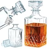 Whiskykaraffe aus Glas, 900 ml