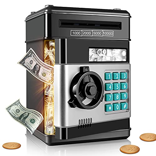 Kid Piggy Bank, Electronic Kids' Money Bank with Password Code Lo...