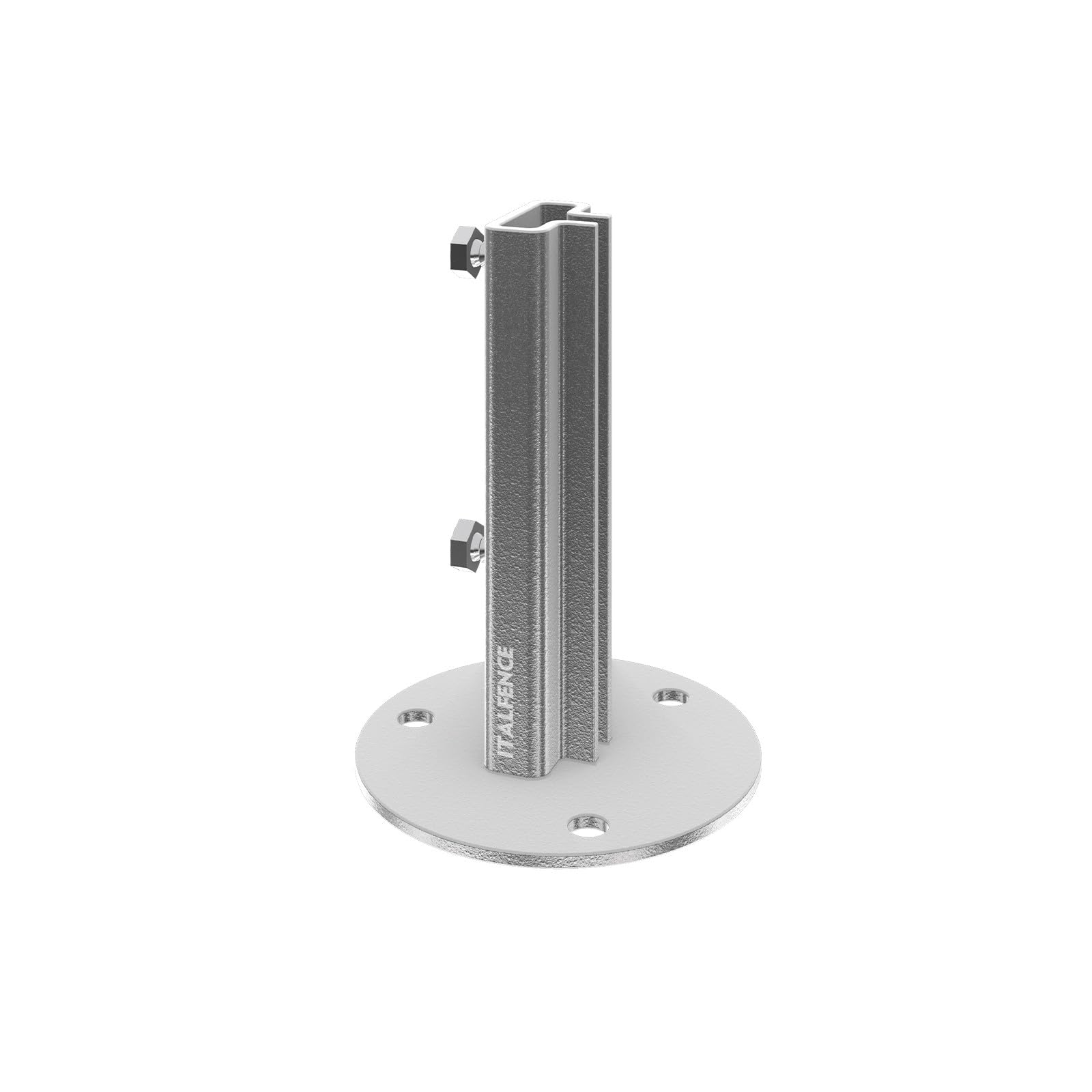 Base para poste T 30x30mm, acero galvanizado [5 piezas]