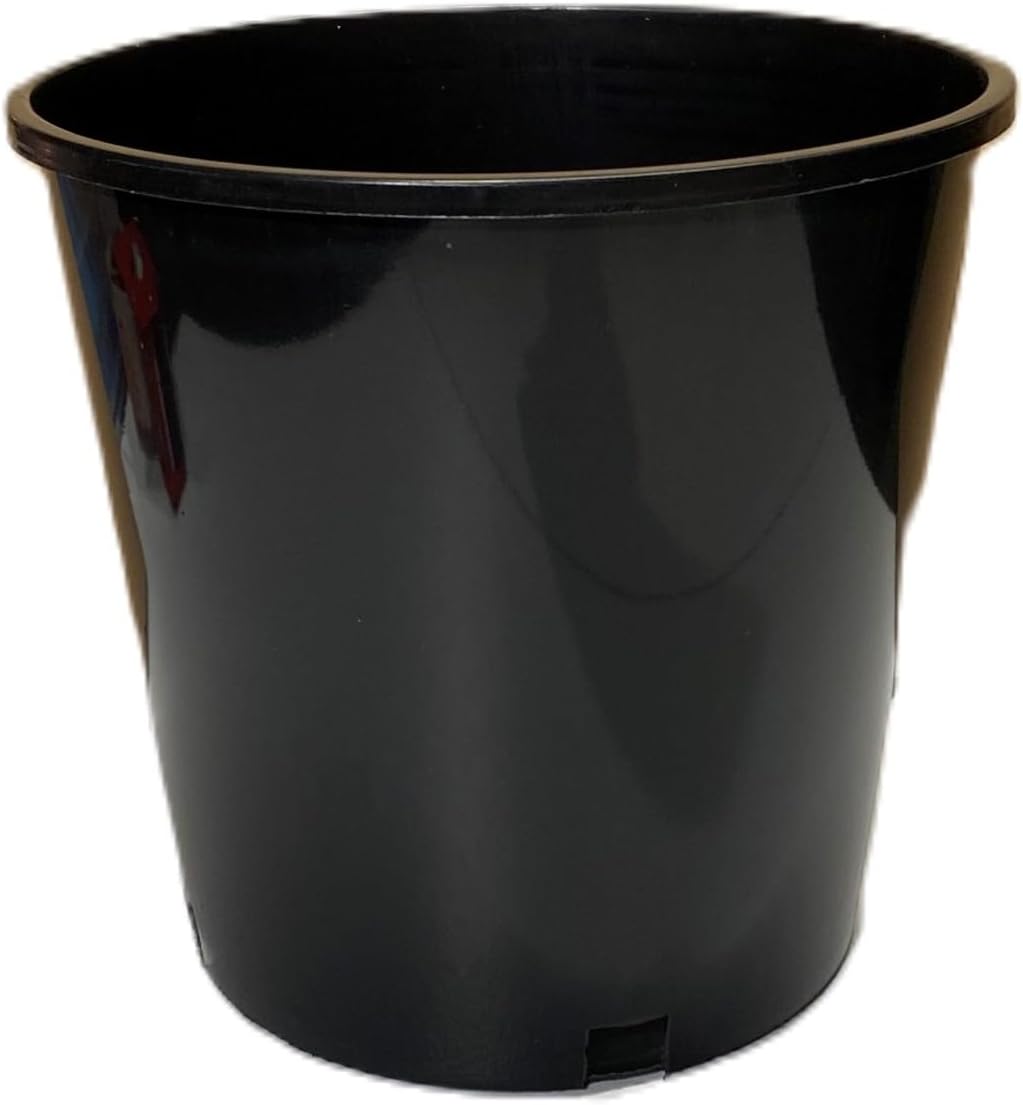 Black Nursery Pots, 2 Gal 10 PCS Pack, Plastic Garden Planters, Pots for Flower Seedlings, PP Injection Molded, Indoor Outdoor Plants Seedlings