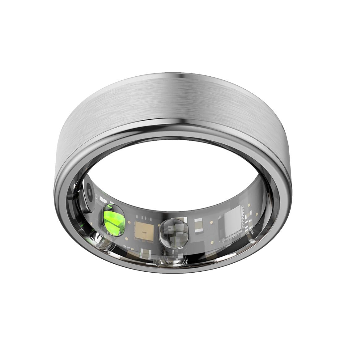 FitRing Air Anello Smart Fitness Tracker, Cardio SpO2 Pressione Sonno 24H, 5ATM Waterproof, 7 Giorni Batteria, App Android iOS, Custodia Ricarica USB-C