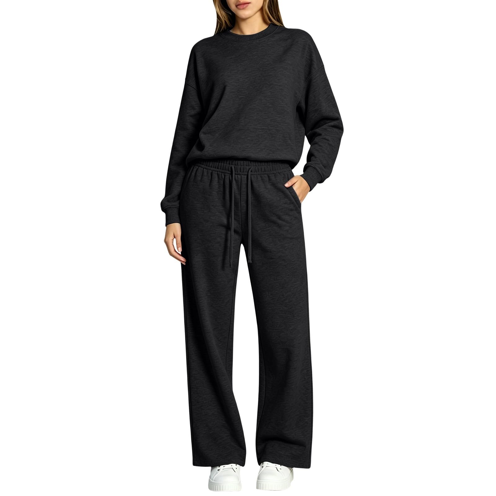 Conjunto de chándal para mujer de gran tamaño, traje deportivo para mujer