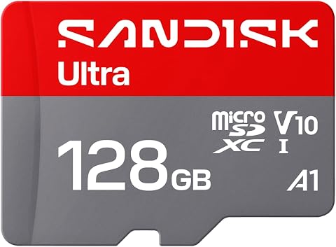 SANDISK 128GB Ultra microSD UHS-I Card - Up to 195MB/s Re...