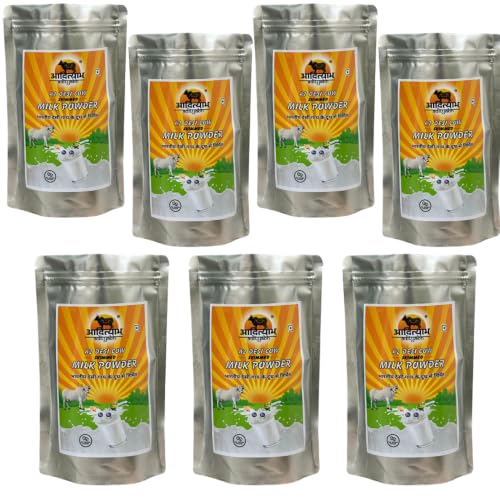 Image of Adityabh A2 Cow Skimmed Milk Powder | Clean & Natural Taste | No Added Sugar or Preservatives | Rich Dairy Powder | Ideal for Tea, Coffee & Daily Kitchen Use (450 g, 7 Packs)