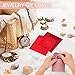 PATIKIL 3x3 Inch Velvet Jewelry Pouches, 6 Pcs Jewelry Packaging Gift Bags with Snap Button for Bracelet Necklace Rings Watch, Beige