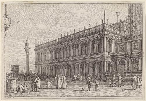 Toile murale abstraite Canaletto 60x90cm pour habiller un mur vide