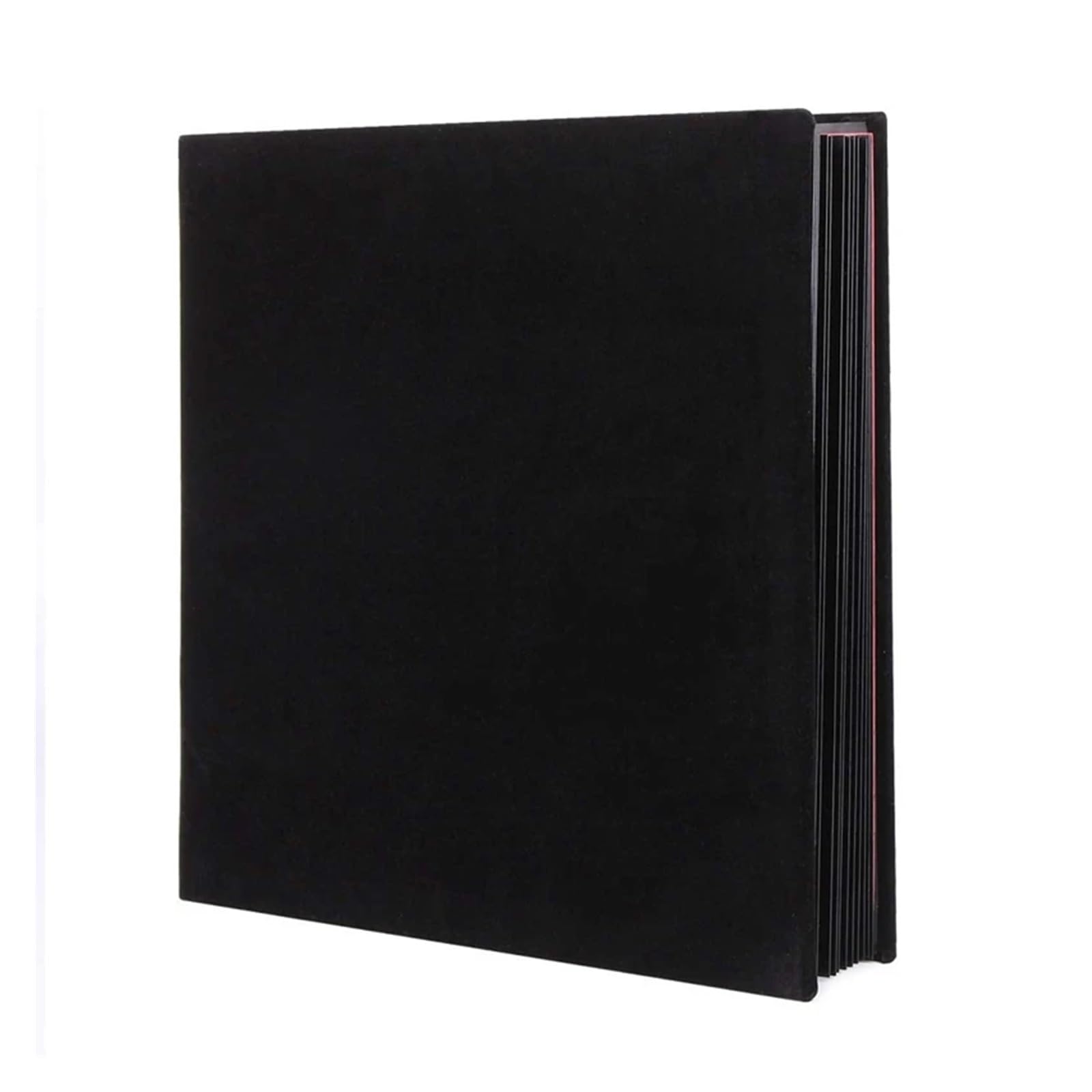 Wltysm Black Scrapbook Photo Album Photo Album Scrapbook Velvet Cover Thick Pages With Protective Film Save Images Permanently,Memory Book Diy Scrapbook Album