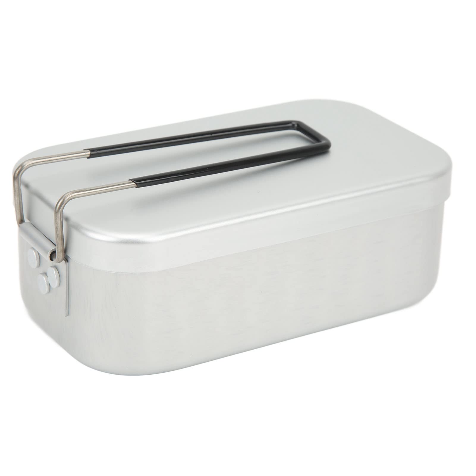 Boîte à bento pliable en alliage d'aluminium de 800 ml avec sac de rangement