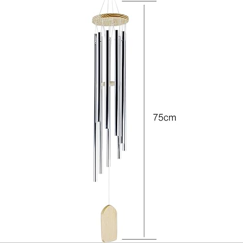 Miniatura 3 de MIFXIN Campanillas de viento exteriores de 9 tubos, campanillas de viento de metal, regalo conmemorativo, decoración interior al aire libre para
