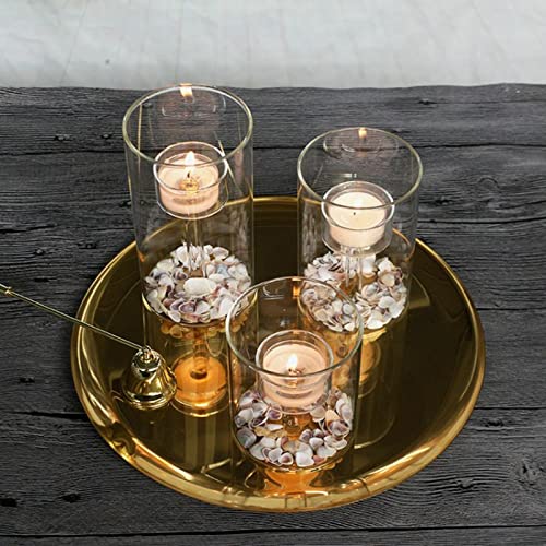 Ylsmile FLOATING CANDLES FOR CENTERPIECES Cylinder Hurricane Glass Candle Holder For Table Centerpieces, Clear Votive Candle Holders For Wedding Parties, Decorative Candleholders For Home Dining Room Decorations thumb #6