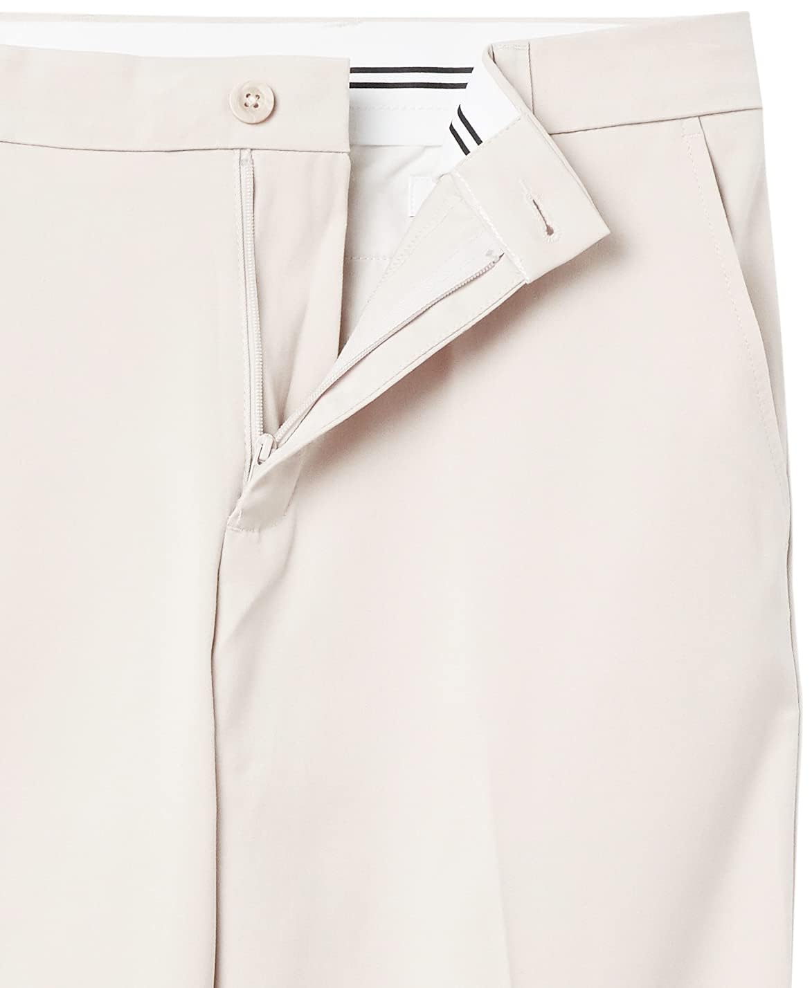 Amazon Essentials Pantalones de Golf Elásticos de Corte Clásico para Todo el Día Hombre, Piedra, 32W / 31L
